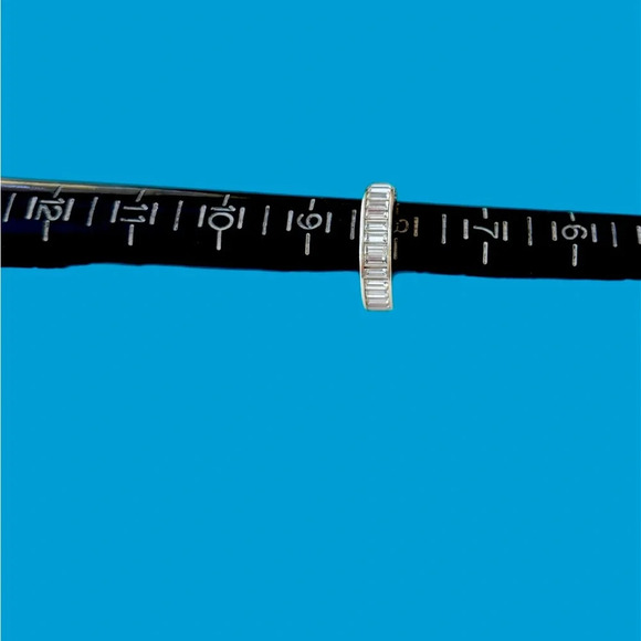 Brighton Eternal Stack Ring.  Size 8.  NWOT.  Crystals Silver Plated - Picture 5 of 6